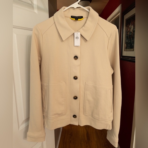 BNWT❤️ banana republic twill Moto jacket - Picture 1 of 3